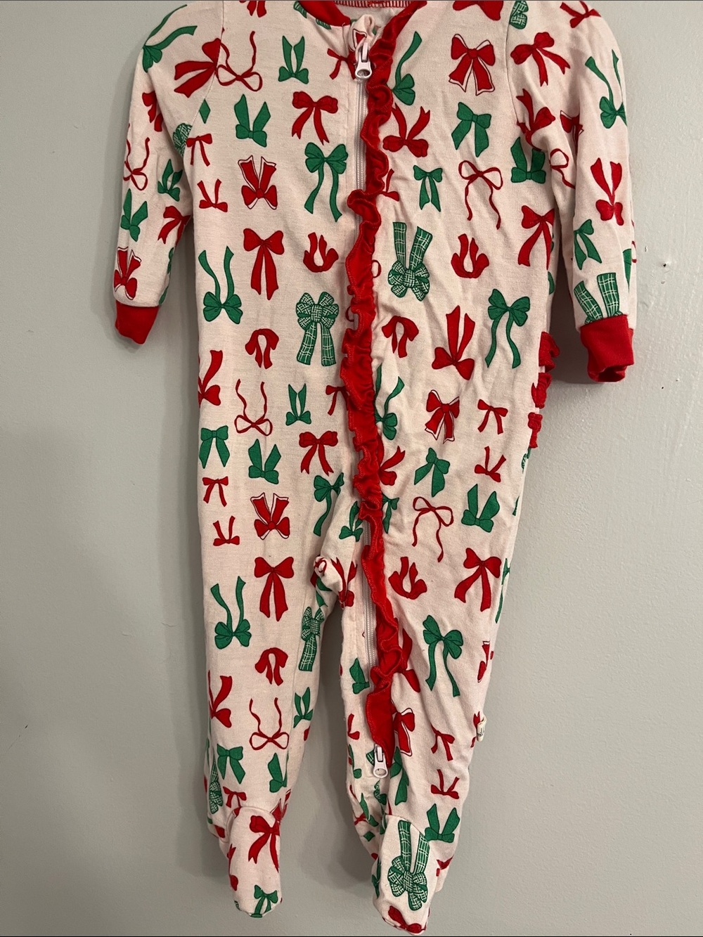 MilkBerry 0-3 Mnths Multi Bows Onesie Ruffle